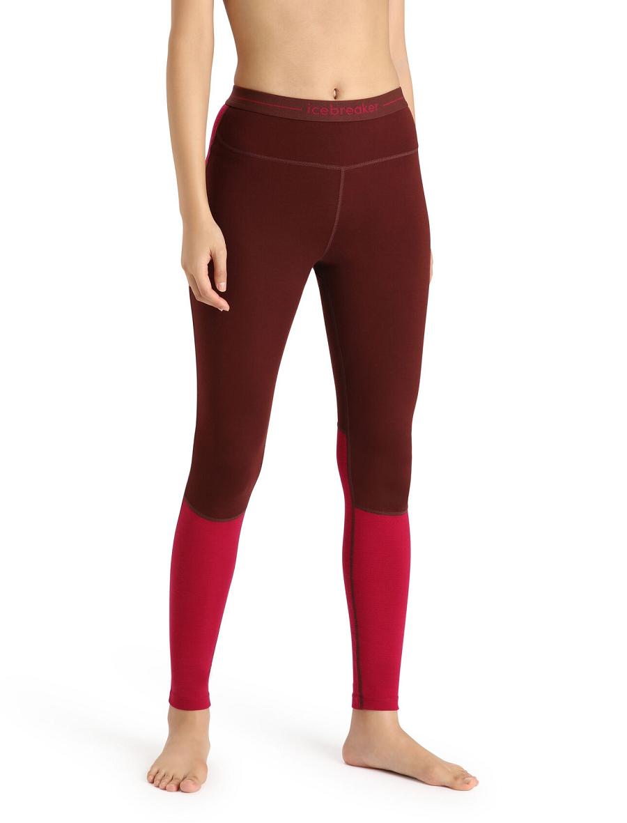 Base Layers Icebreaker Merino 260 ZoneKnit™ Leggings Femme Rose | FR 1891HAPK